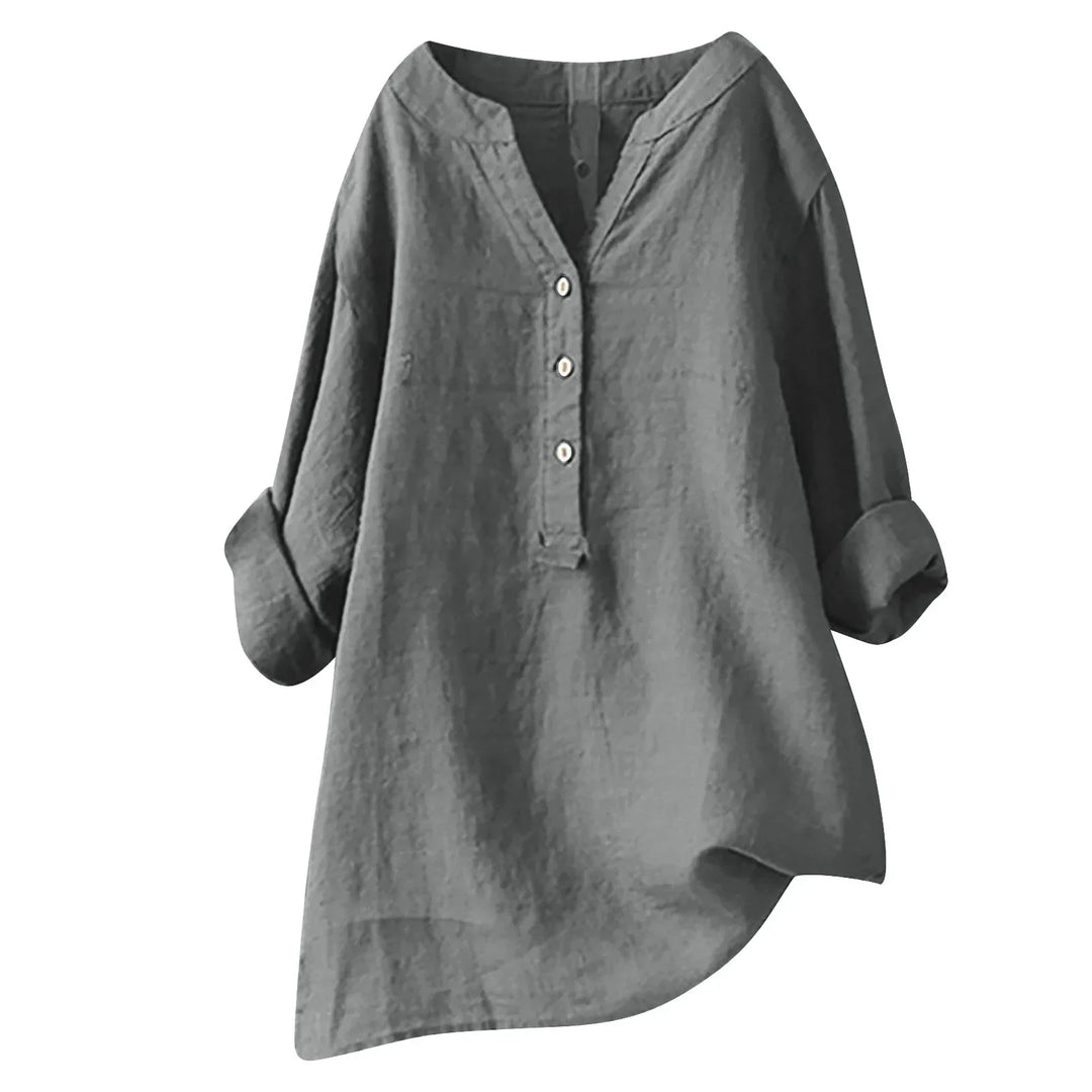 Amaris | Women's Summer Linen Shirt-Omni Prime Goods