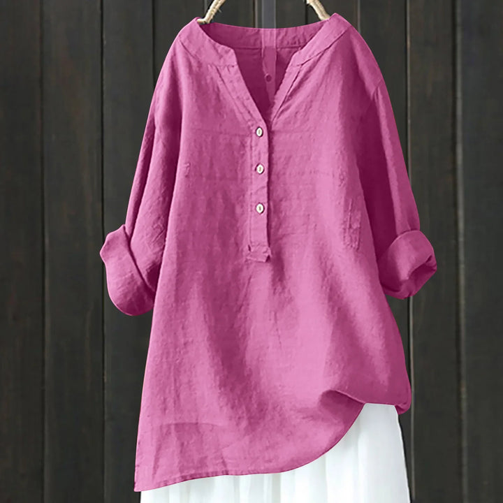 Amaris | Women's Summer Linen Shirt-Omni Prime Goods