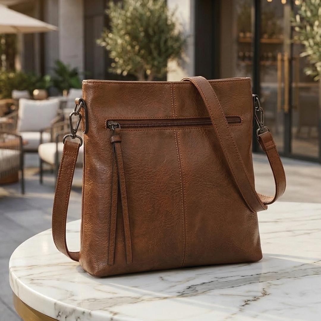 Anna | Women's Vegan Leather Slim Crossbody Bag-Omni Prime Goods