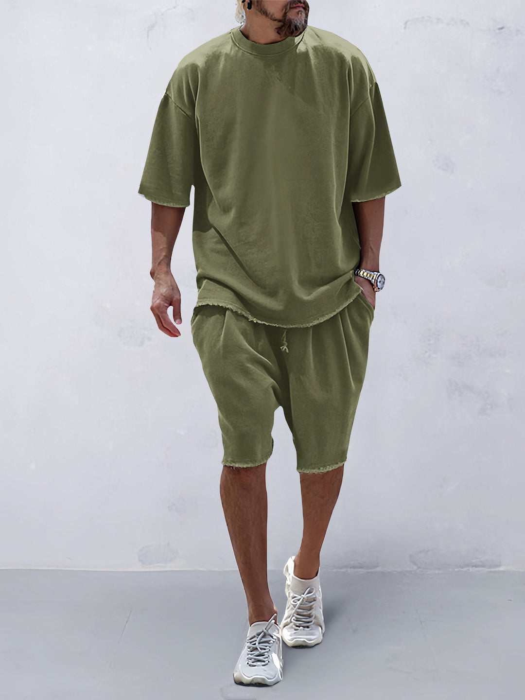 Atlas | Men's Casual Loose Fit Athletic Wear Set-Omni Prime Goods