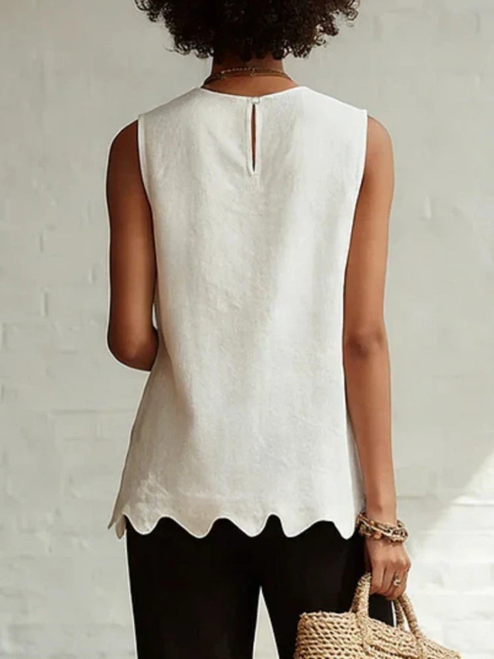 Aubrielle | Women's Flowy Sleeveless Casual Top-Omni Prime Goods