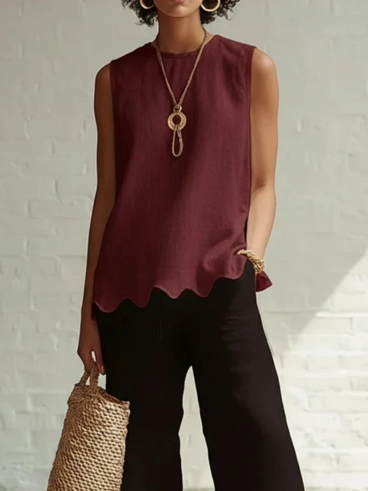 Aubrielle | Women's Flowy Sleeveless Casual Top-Omni Prime Goods