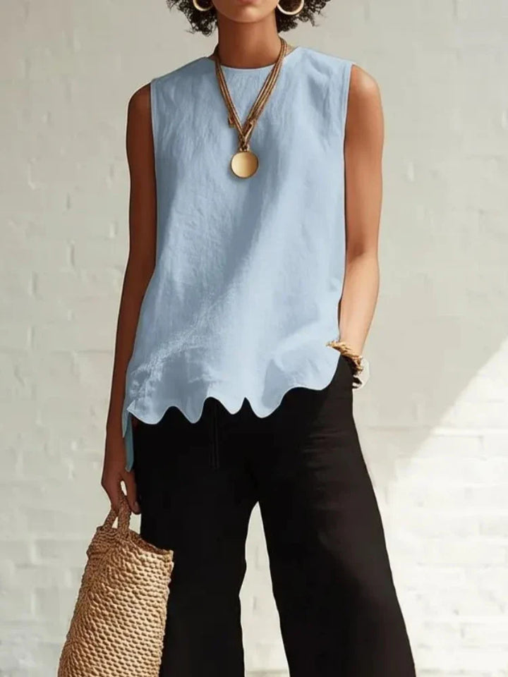 Aubrielle | Women's Flowy Sleeveless Casual Top-Omni Prime Goods