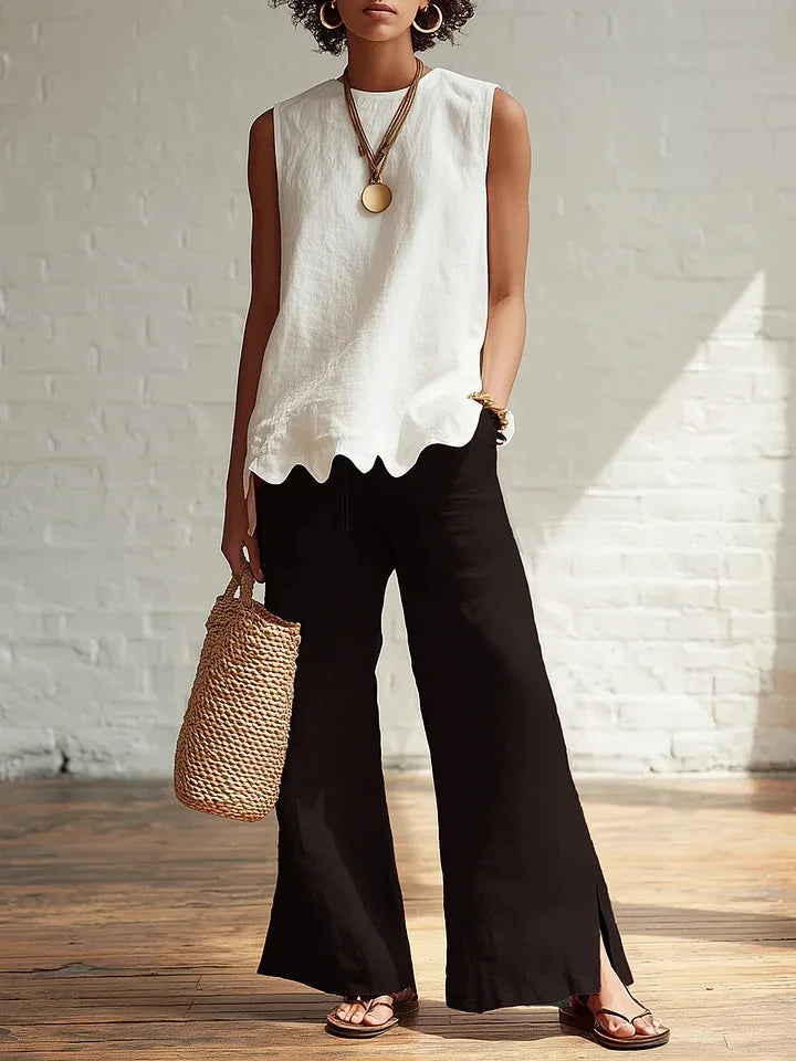 Aubrielle | Women's Flowy Sleeveless Casual Top-Omni Prime Goods