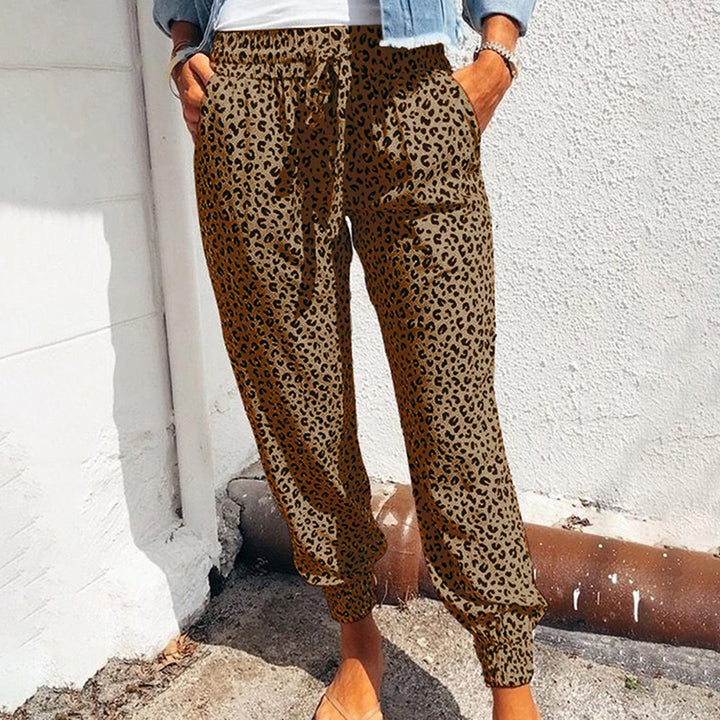 Kleo | Women's Comfortable Leopard Print Leisure Pants
