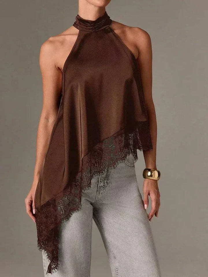 Aurelia | Women's Summer Halter Neck Top-Omni Prime Goods