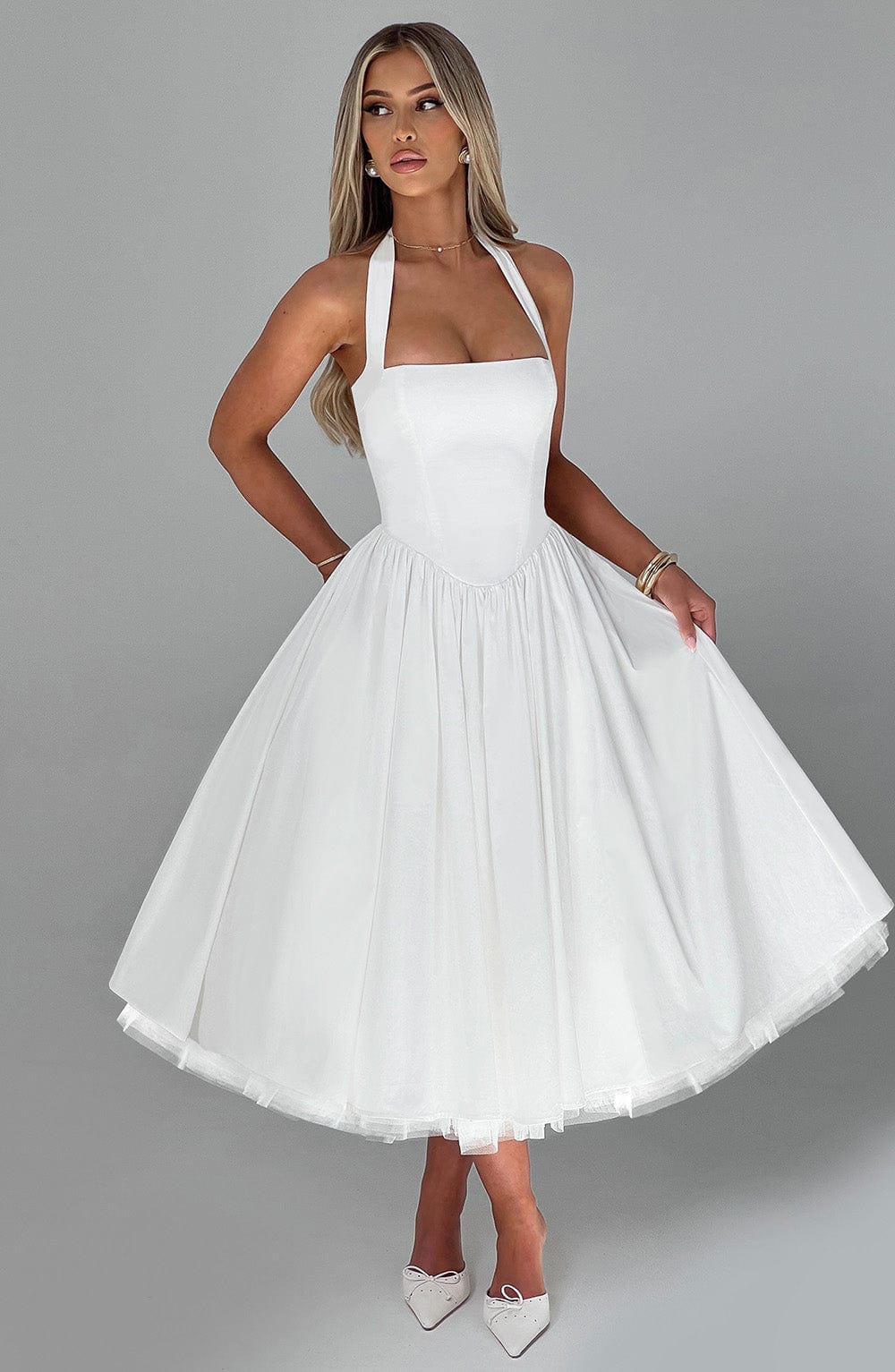 Aurelis | Women's Elegant Halter Neck Dress