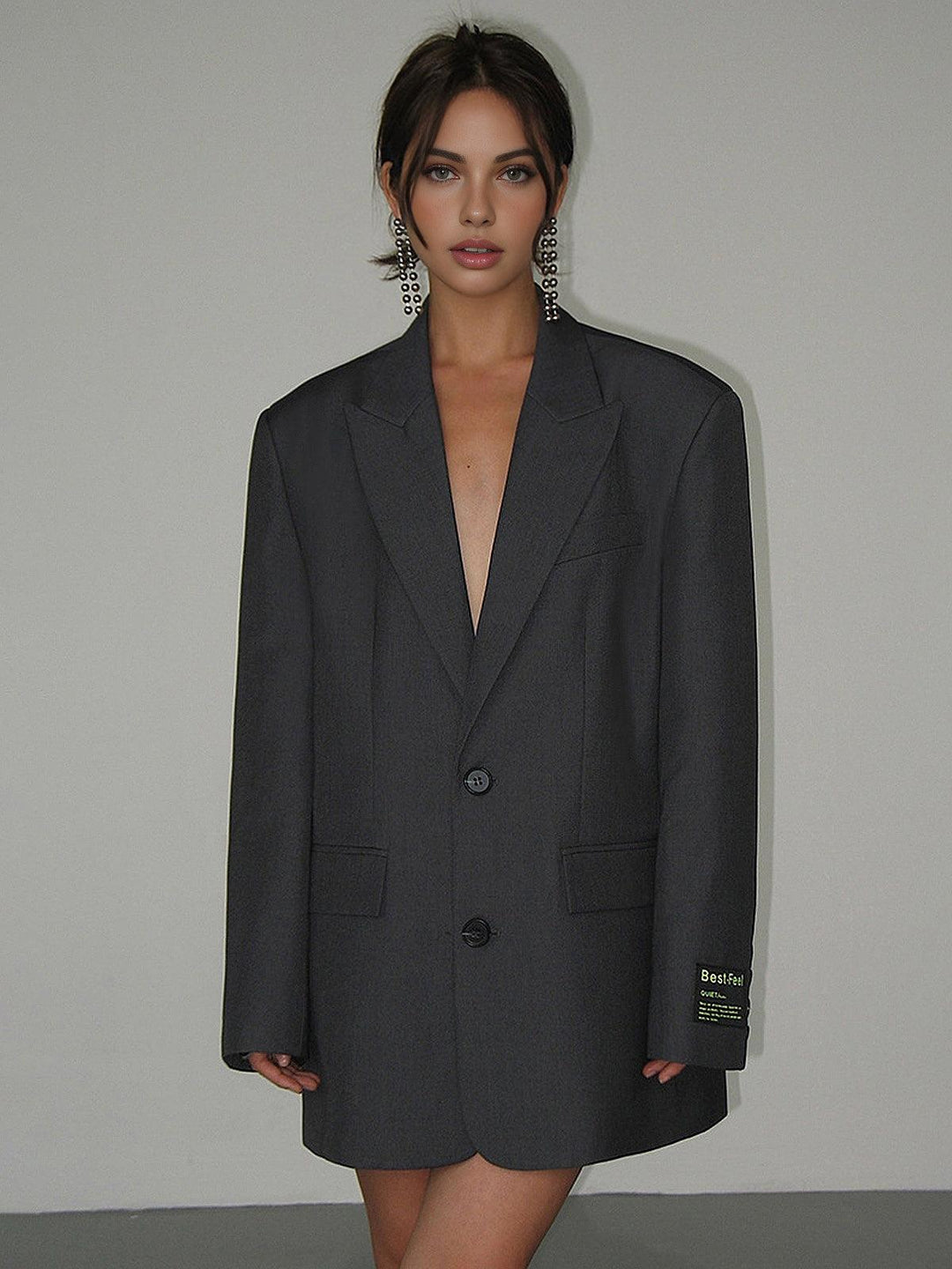 Women's Oversized Blazer | Classic Lapel Style