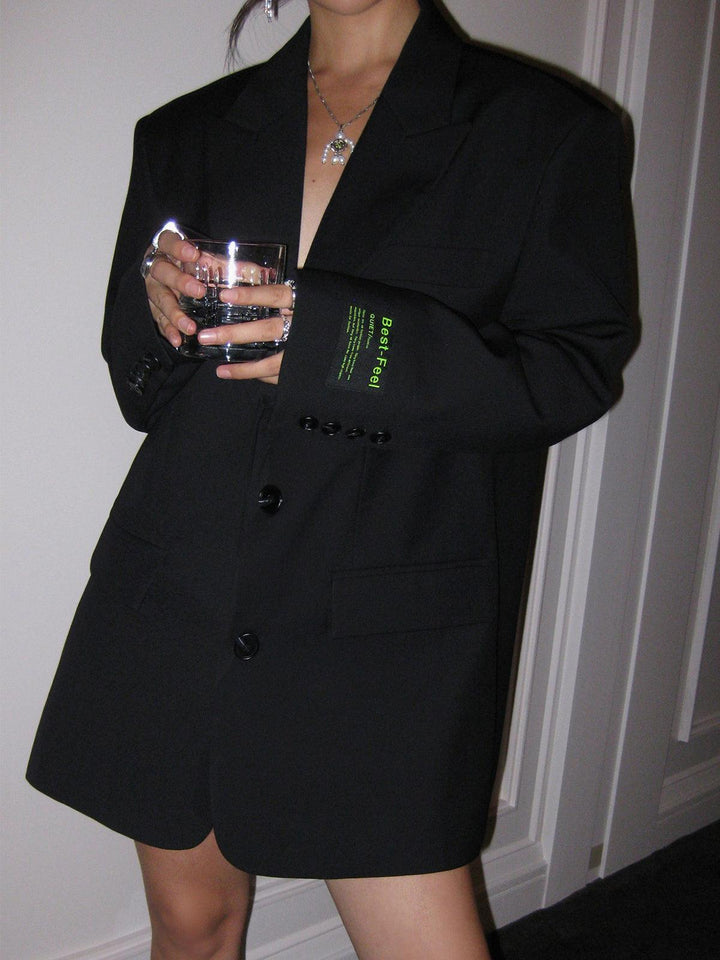 Women's Oversized Blazer | Classic Lapel Style