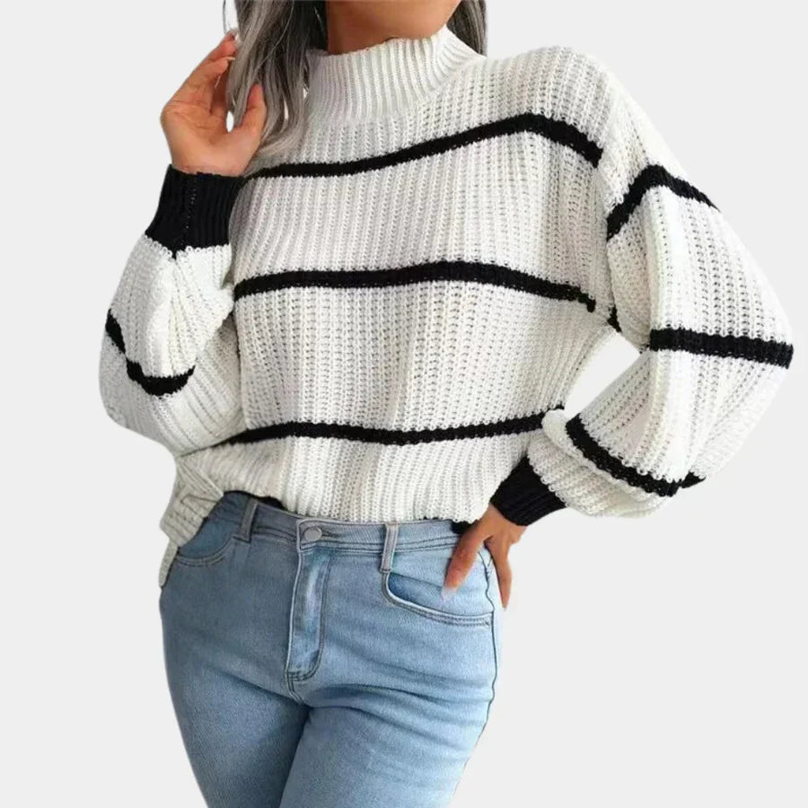 Women's Cozy Cotton Sweater with Elegant Design