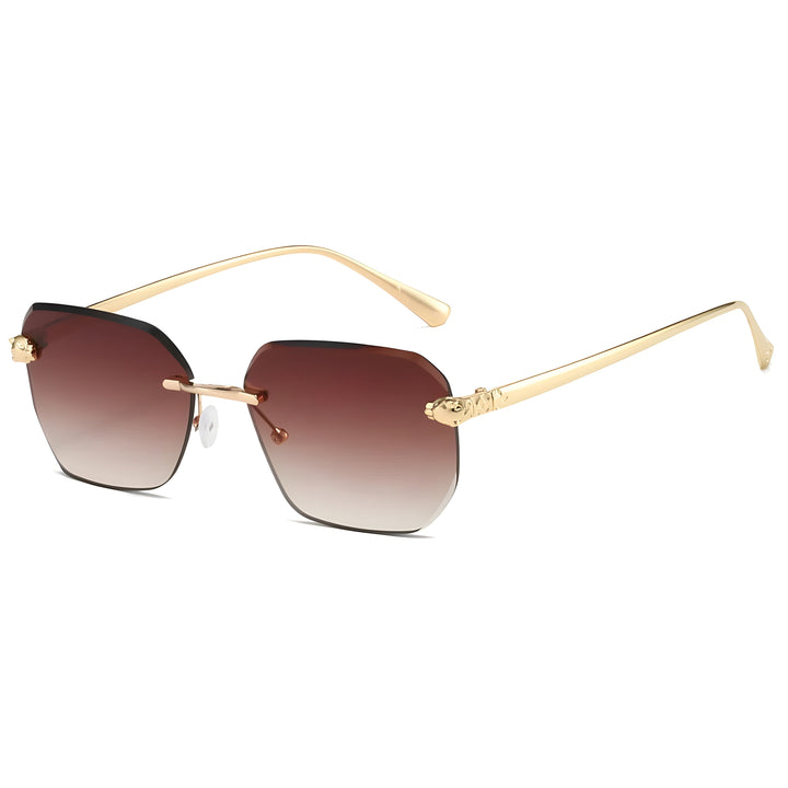 Men's Frameless Sunglasses for Stylish Eye Protection