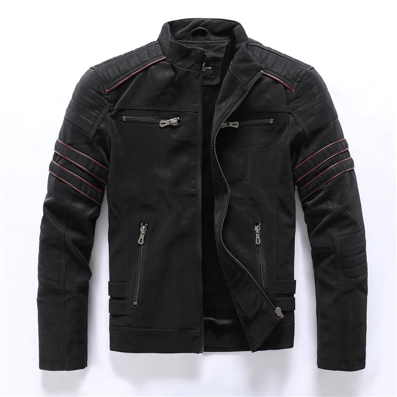 Bastian | Men's Biker Jacket with Zipper-Omni Prime Goods
