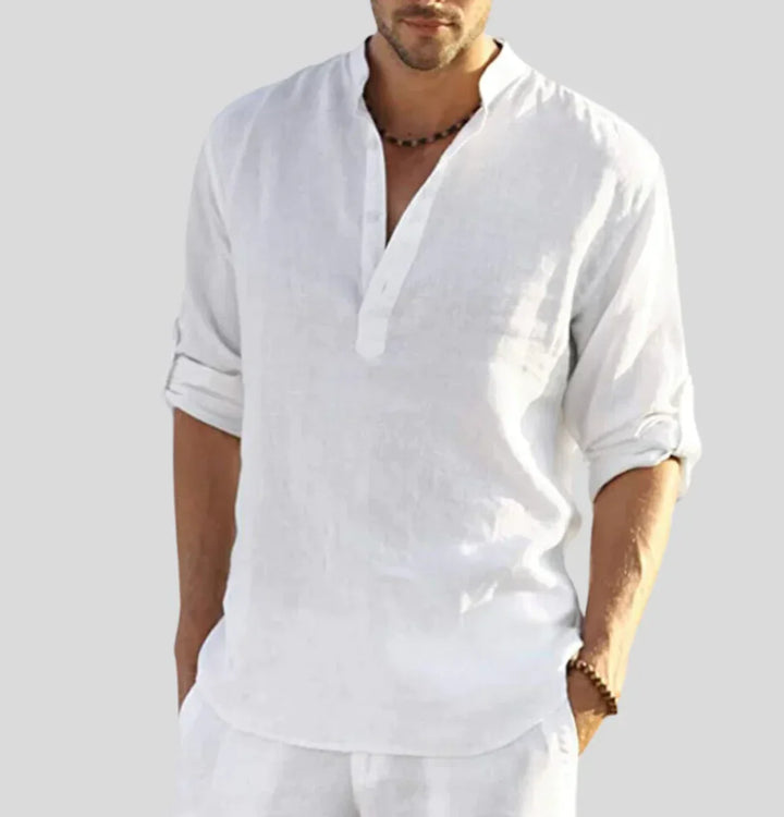 James | Men's Elegant Linen Collar Shirt