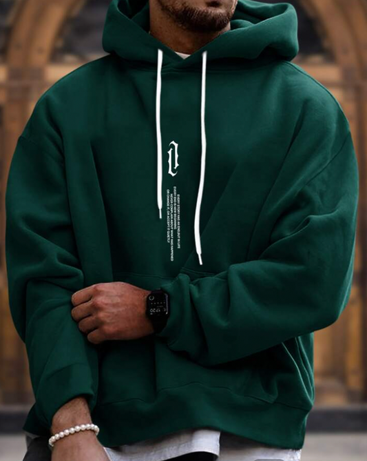 Men's Classic Hoodie in Cotton Blend with Relaxed Everyday Fit