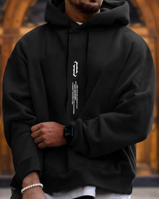 Men's Classic Hoodie in Cotton Blend with Relaxed Everyday Fit