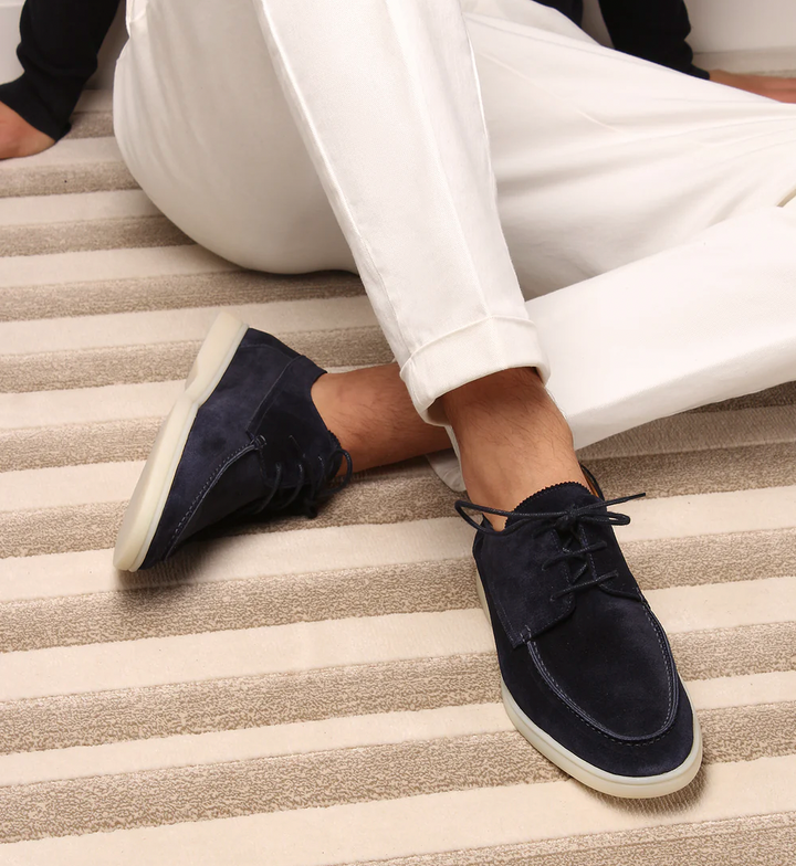 Gustavo | Men's Casual Loafers with Laces | Round Toe Design