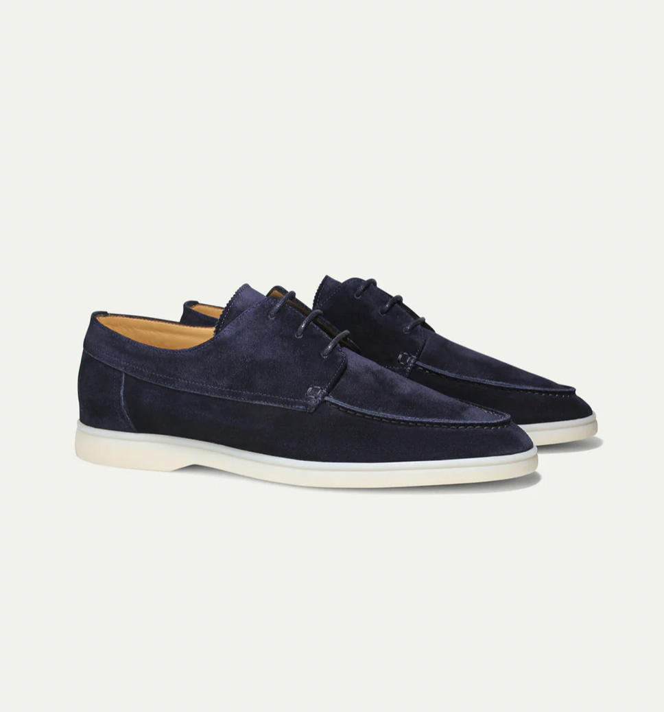 Gustavo | Men's Casual Loafers with Laces | Round Toe Design