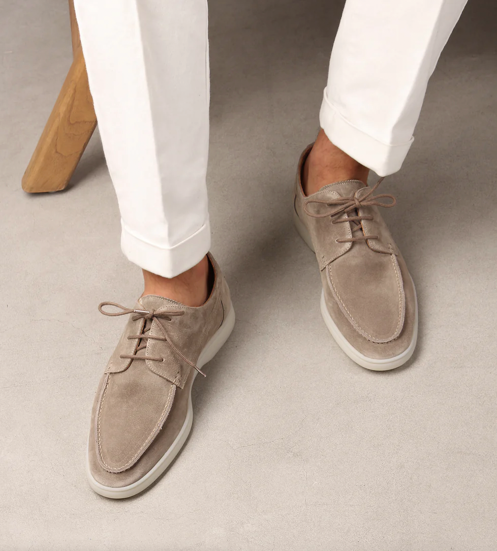 Gustavo | Men's Casual Loafers with Laces | Round Toe Design