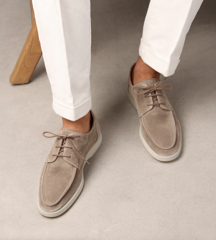 Gustavo | Men's Casual Loafers with Laces | Round Toe Design