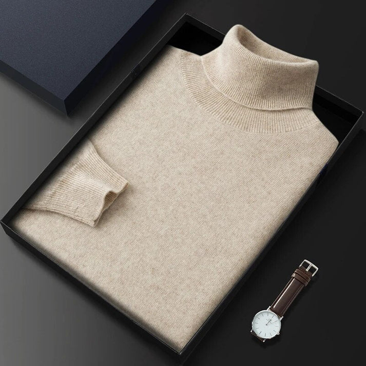 Men's Premium Cashmere Turtleneck Sweater