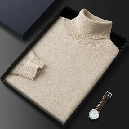 Men's Premium Cashmere Turtleneck Sweater