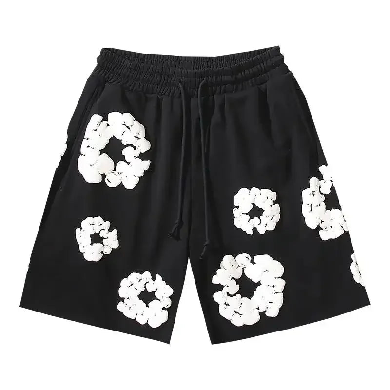 Bloom Floral Shorts Unisex – Premium Summer Streetwear Pants-Omni Prime Goods