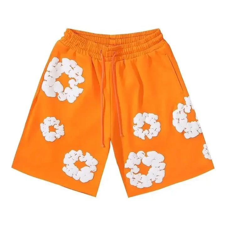 Bloom Floral Shorts Unisex – Premium Summer Streetwear Pants-Omni Prime Goods