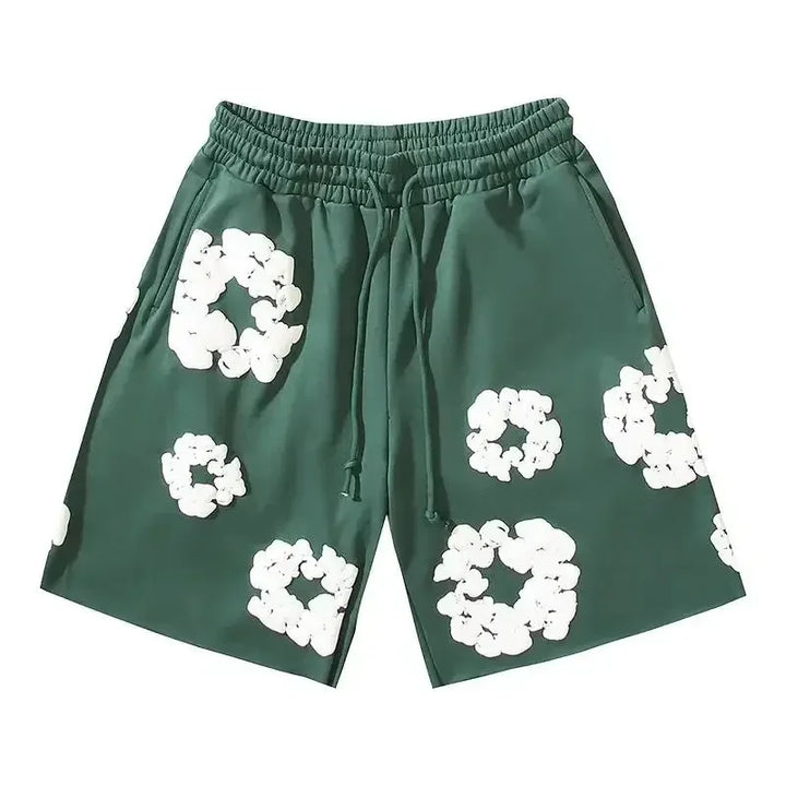 Bloom Floral Shorts Unisex – Premium Summer Streetwear Pants-Omni Prime Goods