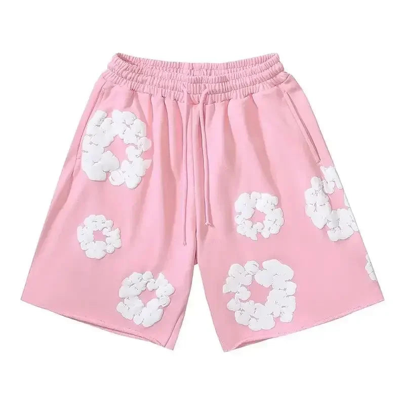 Bloom Floral Shorts Unisex – Premium Summer Streetwear Pants-Omni Prime Goods