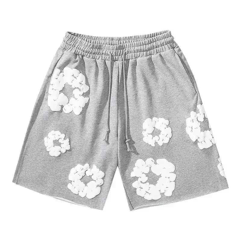 Bloom Floral Shorts Unisex – Premium Summer Streetwear Pants-Omni Prime Goods