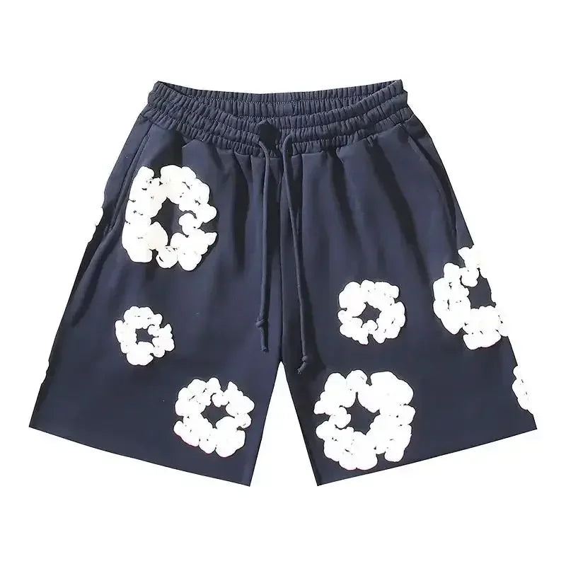 Bloom Floral Shorts Unisex – Premium Summer Streetwear Pants-Omni Prime Goods