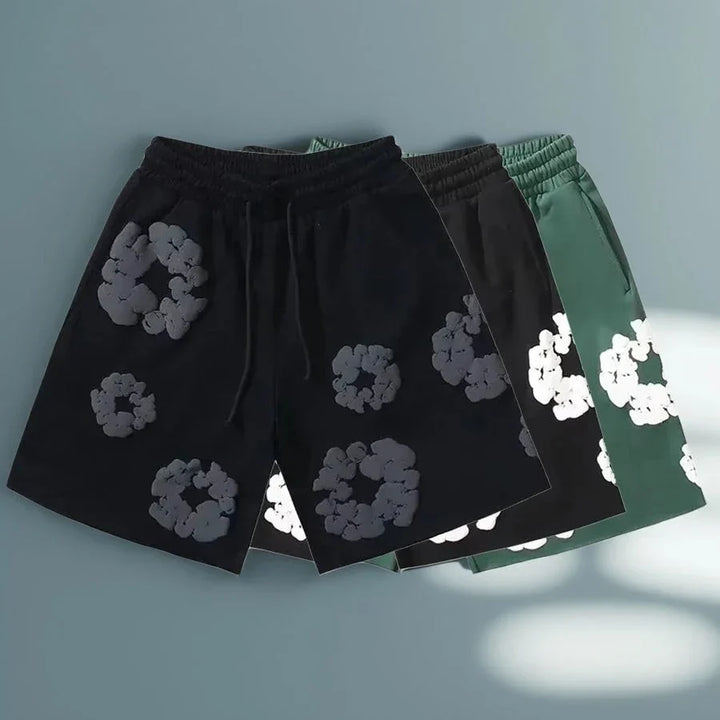 Bloom Floral Shorts Unisex – Premium Summer Streetwear Pants-Omni Prime Goods