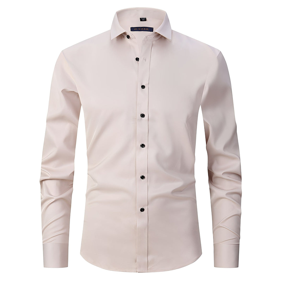 Brence | Men's Modern Long-Sleeve Shirt-Omni Prime Goods