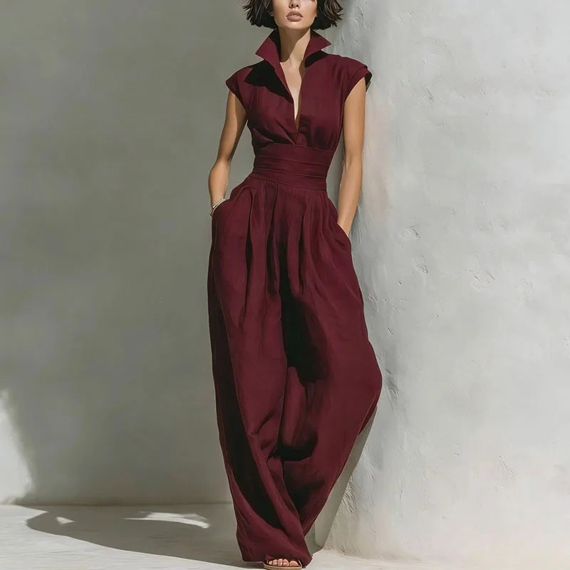 Briar | Women's Comfortable Wide Leg Jumpsuit-Omni Prime Goods