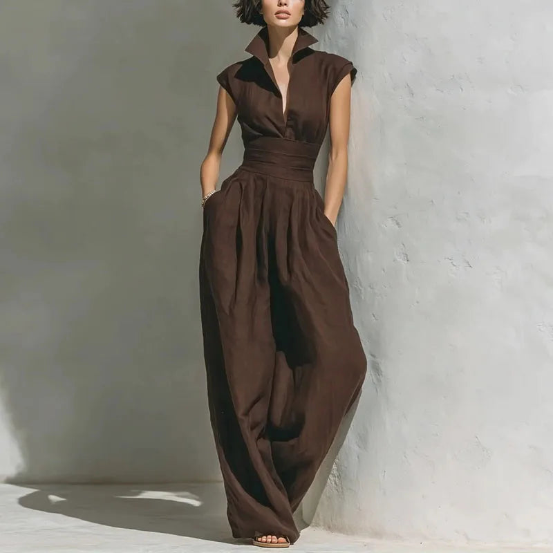 Briar | Women's Comfortable Wide Leg Jumpsuit-Omni Prime Goods