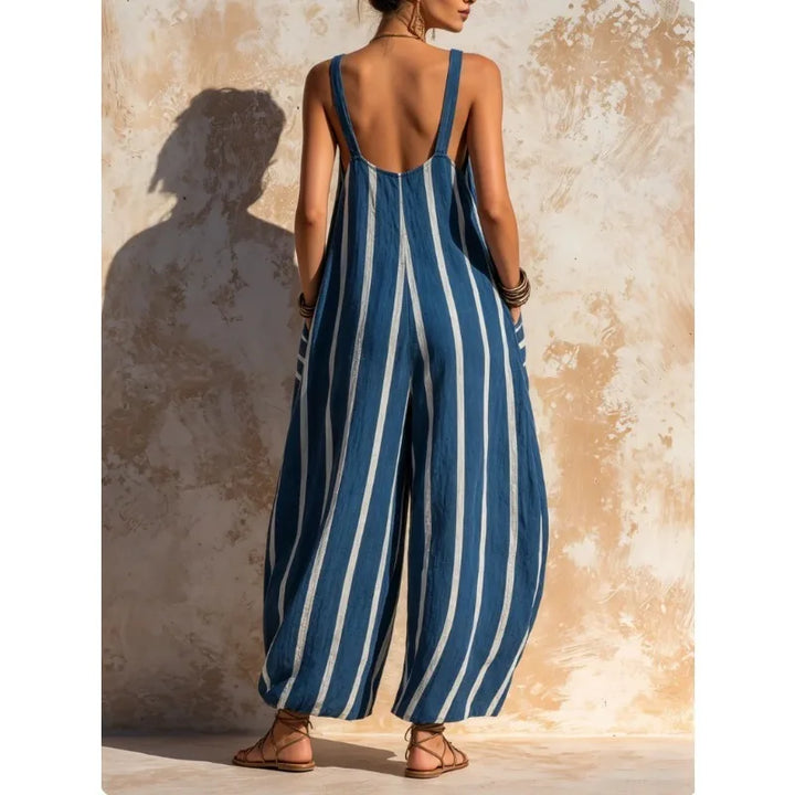 Brielle | Women's Loose Fit Linen Jumpsuit-Omni Prime Goods
