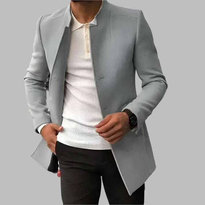 Men's Stylish Wool Coat for Cold Weather