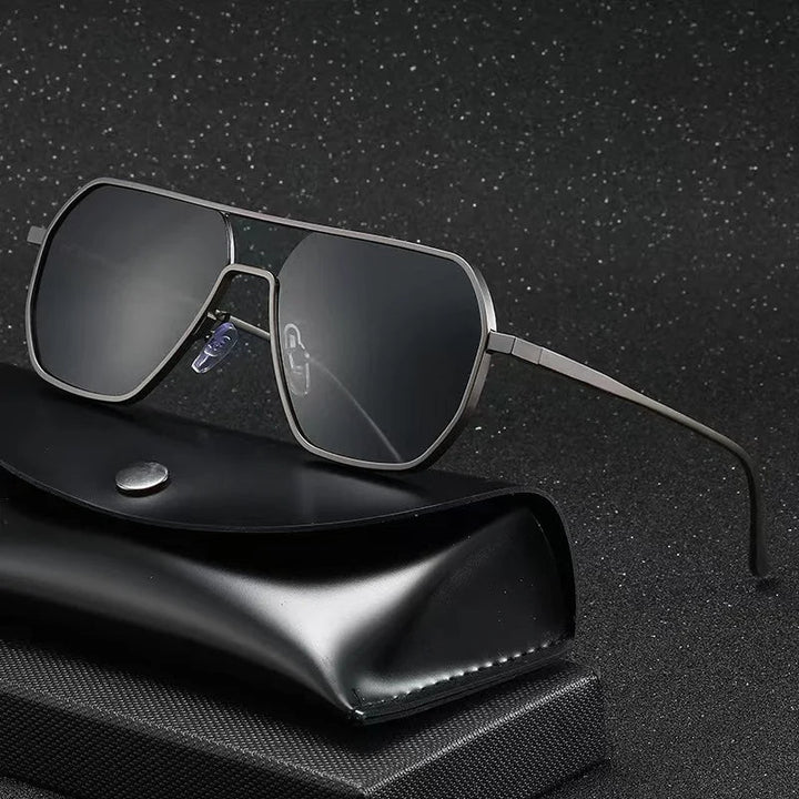 Men's Stainless Steel Pilot Sunglasses - High Quality Design