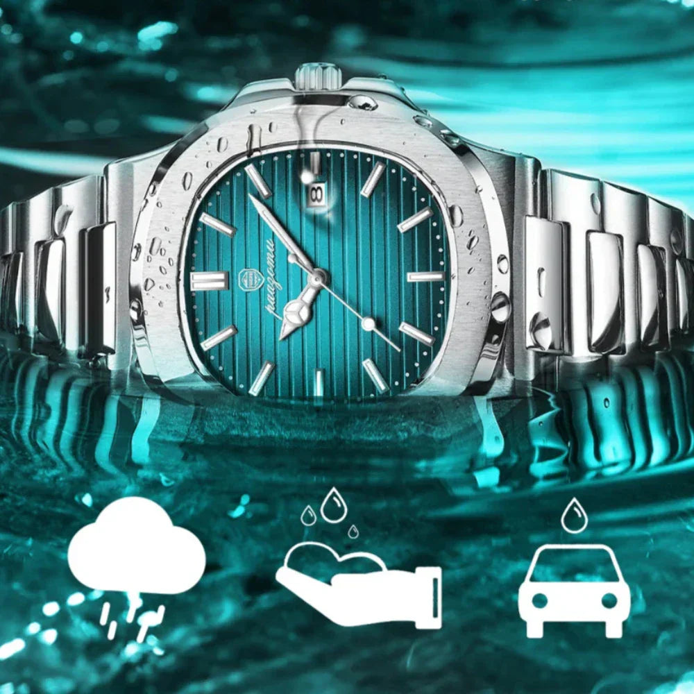 Men's Elegant Stainless Steel Timepiece