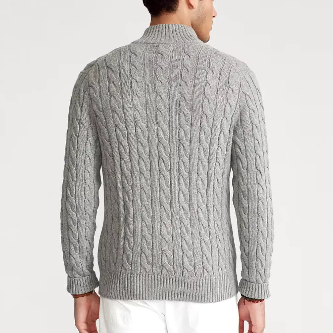 Men's Classic Half Zip Sweater | Winter Long Sleeve Knit