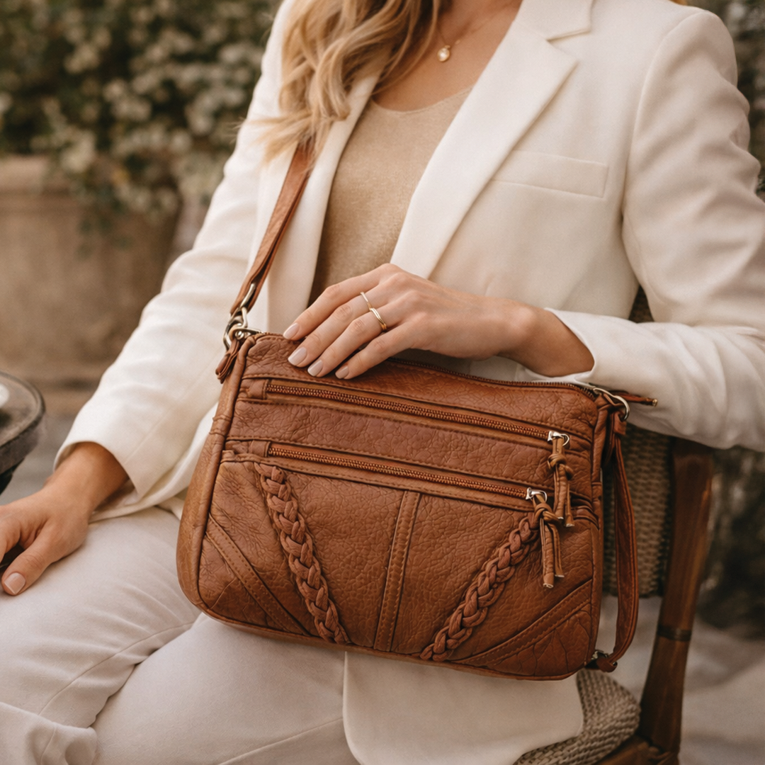 Catherine | Women's Vegan Leather Crossbody Shoulder Bag-Omni Prime Goods