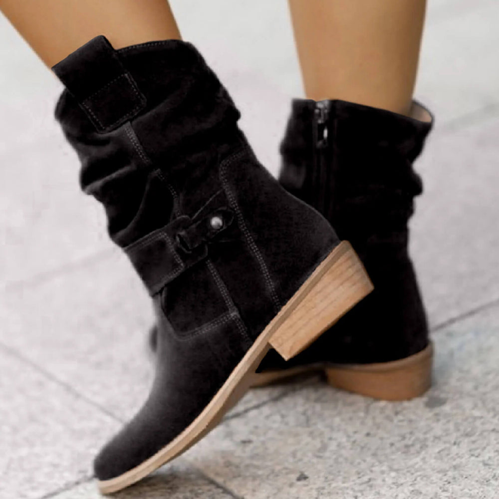 Catrina | Women's Stylish Suede Ankle Boots-Omni Prime Goods