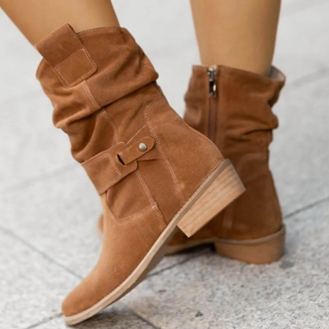 Catrina | Women's Stylish Suede Ankle Boots-Omni Prime Goods