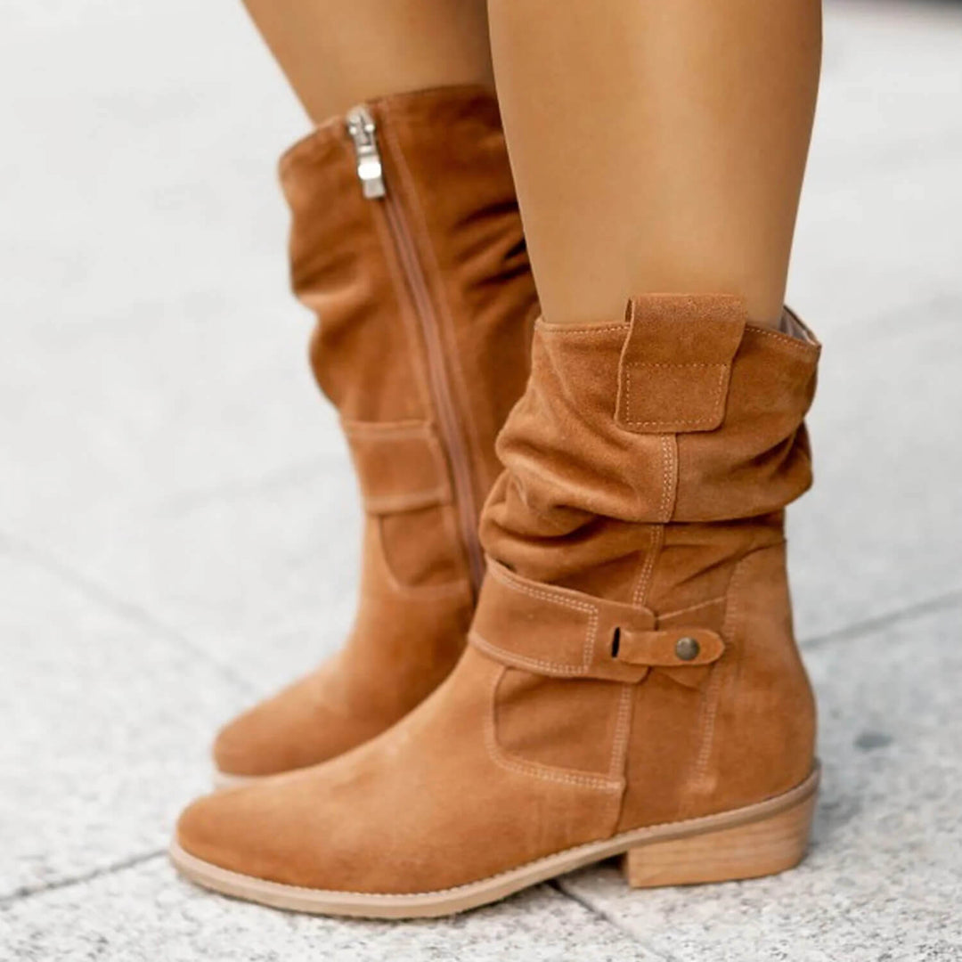 Catrina | Women's Stylish Suede Ankle Boots-Omni Prime Goods