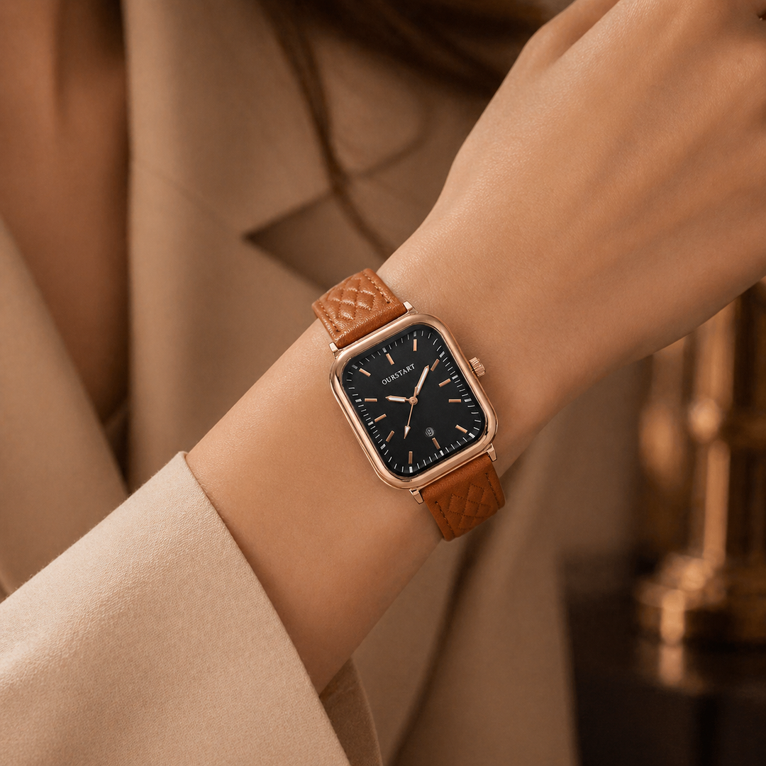 Stylish Leather Wristwatch for Timeless Elegance