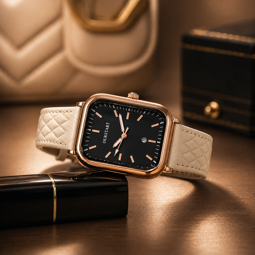 Stylish Leather Wristwatch for Timeless Elegance