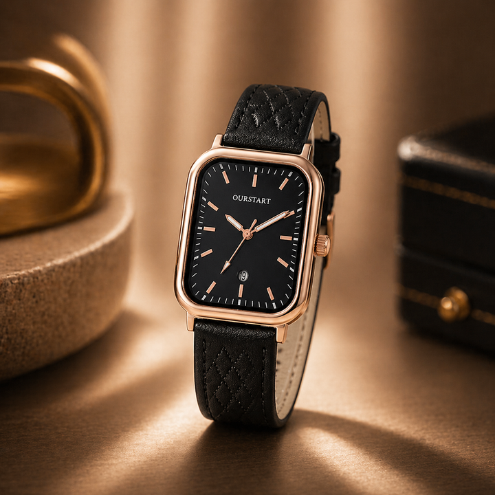 Stylish Leather Wristwatch for Timeless Elegance