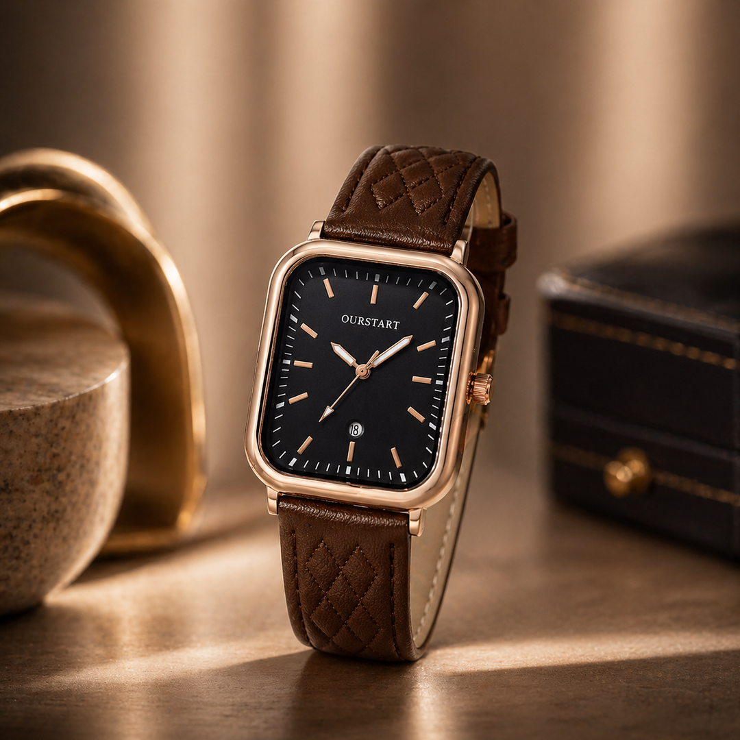 Stylish Leather Wristwatch for Timeless Elegance