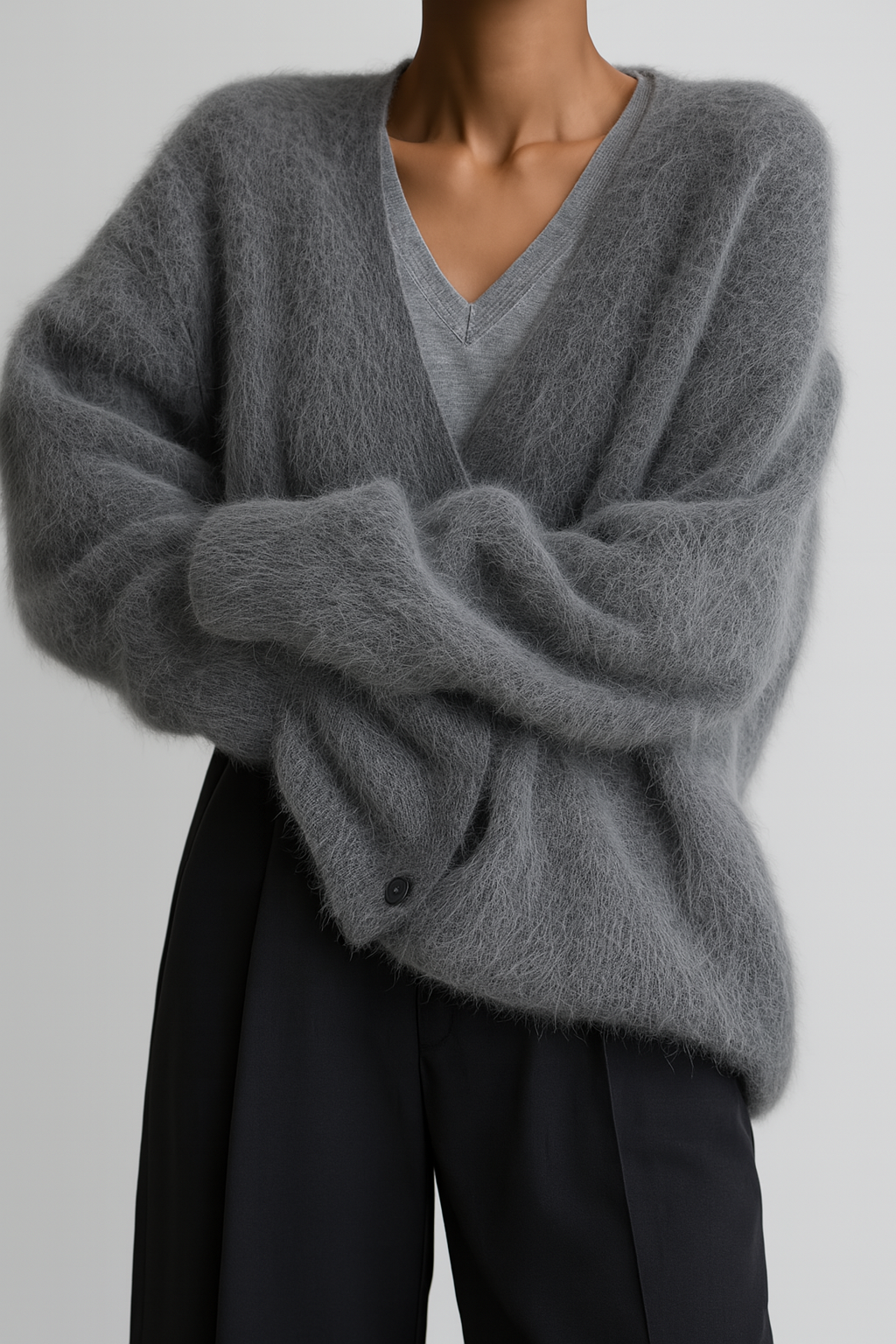 Women's Stylish Knit Cardigan | Classic Button Design