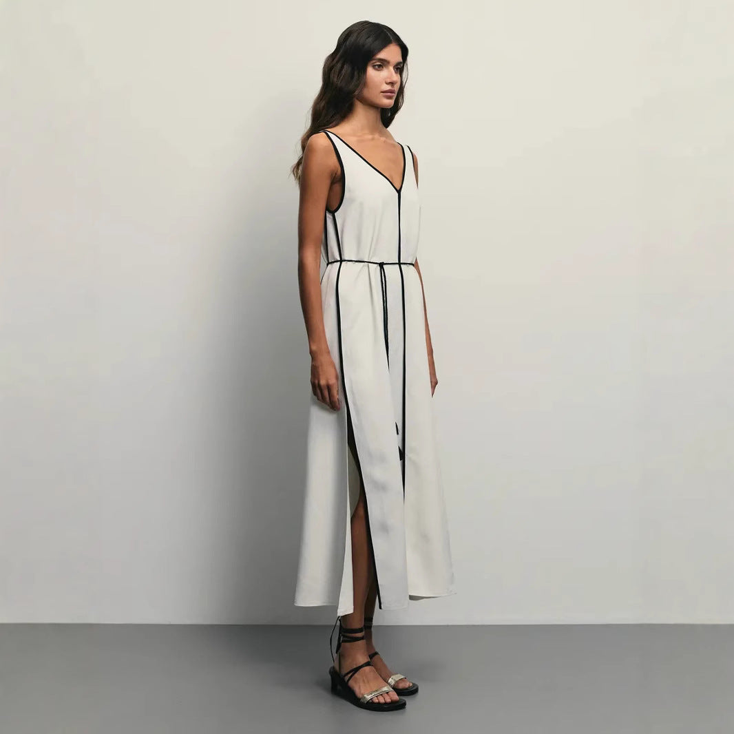 Cheri | Women's Sleeveless A-Line Midi Dress-Omni Prime Goods